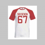 Six Seven 67 pánske dvojfarebné tričko 100%bavlna značka Fruit of The Loom Six Seven 67 pánske dvojfarebné tričko 100%bavlna značka Fruit of The Loom